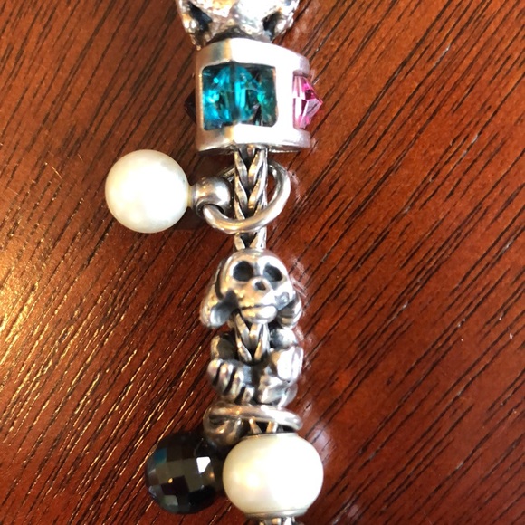 Sterling silver Trollbeads bracelet - Picture 4 of 11